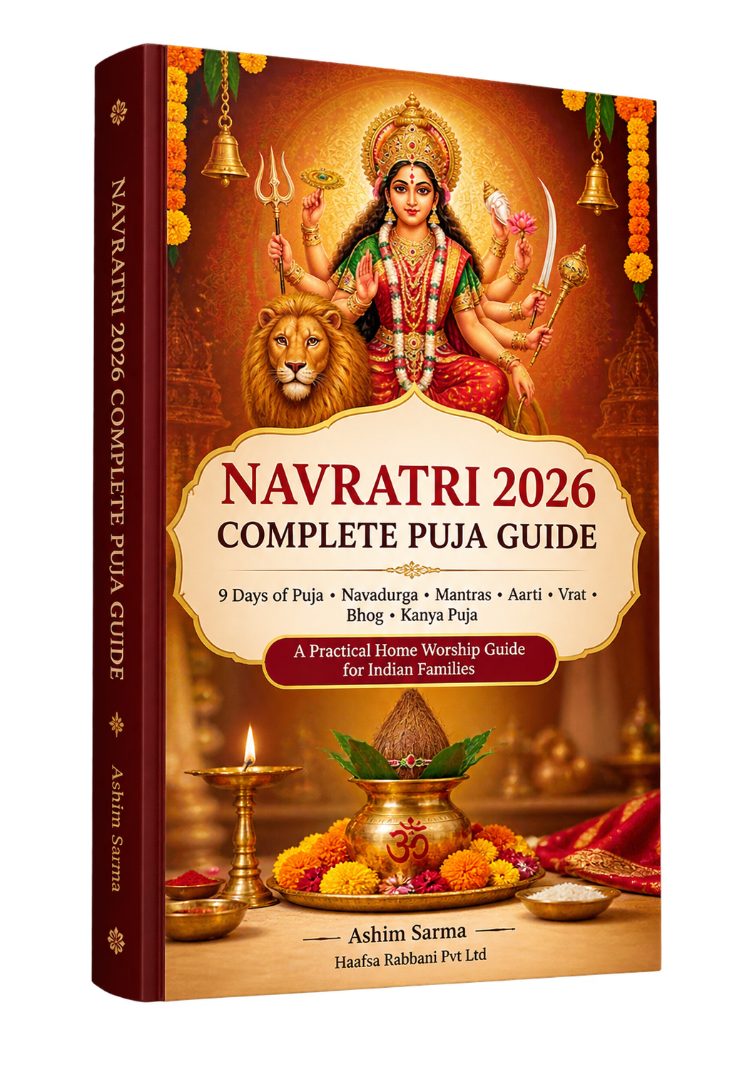 Navratri 2026 Complete Puja Guide by Ashim Sarma — English edition cover